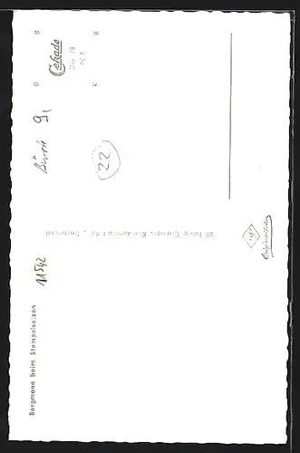 AK Bergmann beim Stempelsetzen