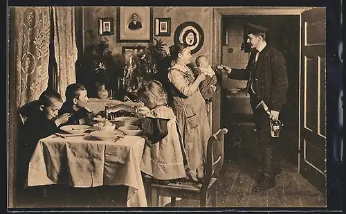 AK Bergmanns Heim, Bergmann kehrt nach Hause zurück