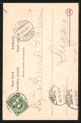 AK Mädchen sitzt auf einer Schaukel