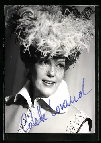 AK Opernsängerin Colette Lorand mit original Autograph
