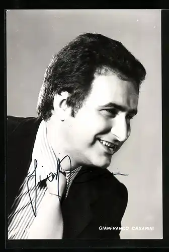 AK Opernsänger Gianfranco Casarini mit original Autograph