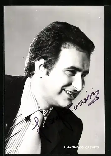 AK Opernsänger Gianfranco Casarini, original Autograph