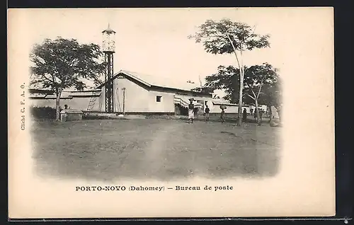 AK Porto-Novo, Bureau de poste, Postgebäude