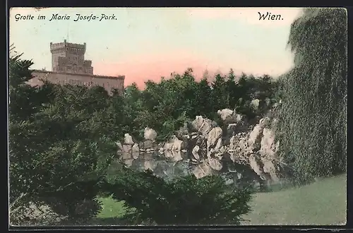 AK Wien, Grotte im Maria Josefa-Park