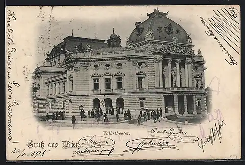 AK Wien, vor dem Volkstheater