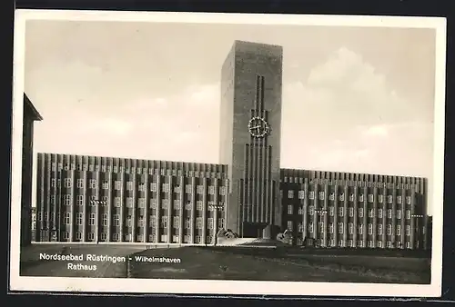 AK Wilhelmshaven-Rüstringen, Partie am Rathaus