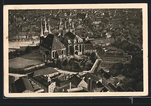 AK Erfurt, Dom von Westen gesehen