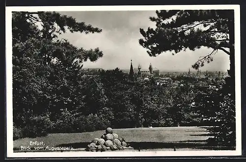 AK Erfurt, Blick vom Augustapark