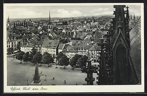 AK Erfurt, Blick vom Dom