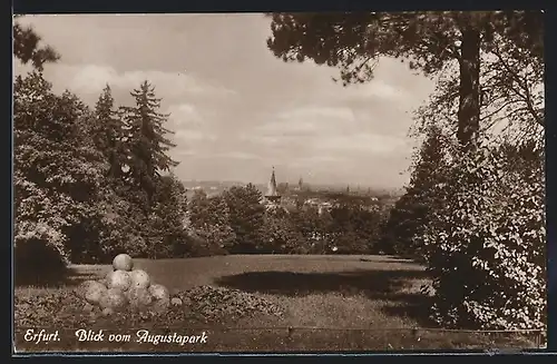 AK Erfurt, Blick vom Augustapark