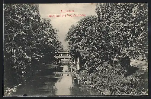 AK Alt-Erfurt, Blick auf die Vogelsbrücke