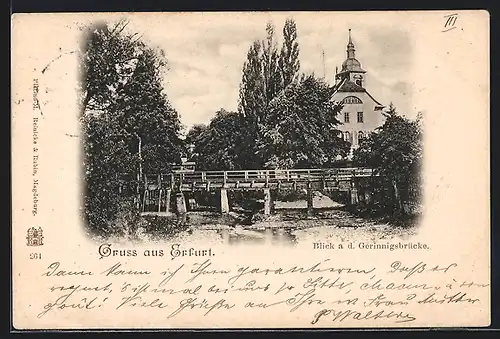 AK Erfurt, Gerinnigsbrücke