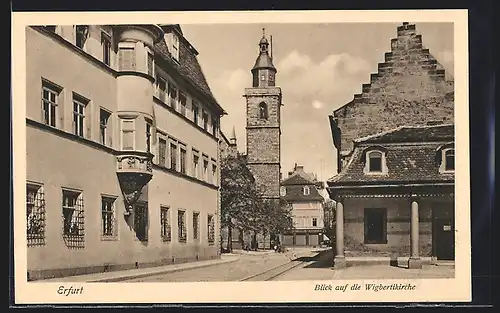 AK Erfurt, Blick auf die Wigbertibrücke