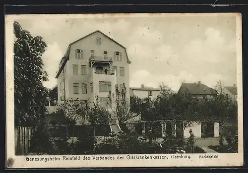 AK Reinfeld, Genesungsheim des Verbandes der Ortskrankenkassen Hamburg, Rückansicht