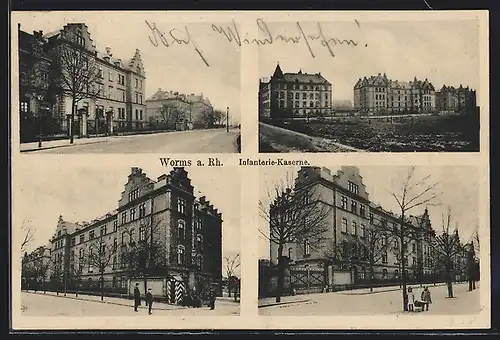 AK Worms a. Rh., Infanterie-Kaserne