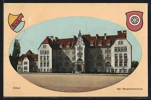 AK Erfurt, Kgl. Baugewerkschule, Wappen