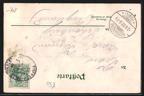 Lithographie Erfurt, Stadtansicht mit Blumenfeldern