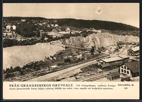 AK Grängesberg, Gruvfält, Gesamtansicht mit Bergbau