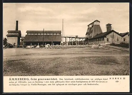 AK Ammeberg, gruvomradet, den betydande zinkförekomsten var möjligen känd redan, Bergbau