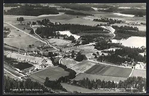 AK Dylta, Flygfoto över Dylta Kalkbruk