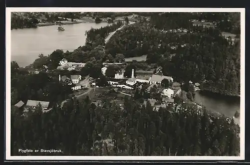 AK Stavsjöbruk, Flygfoto
