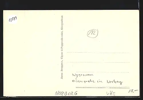 AK Norberg, Motiv fran Kärrgrufvan