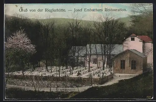 AK Wien, Rieglerhütte, Josef Embachers Restauration