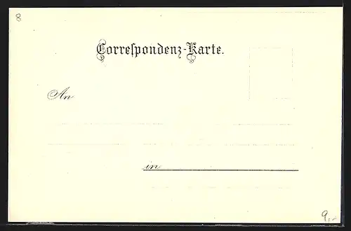 Künstler-Lithographie sign. Rosenberger: Wien-Dornbach, Die güldene Waldschnepfe, St. Anna-Kapelle