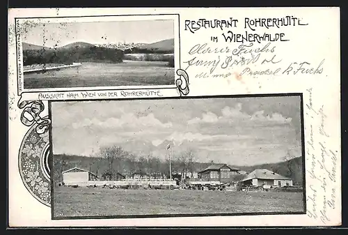 AK Wien, Blick zum Restaurant Rohrerhütte