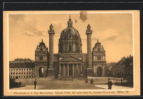 AK Wien, Pfarrkirche z. h. Karl Borromäus