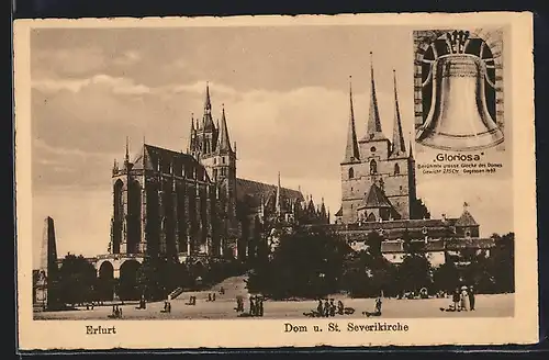 AK Erfurt, Dom und St. Severikirche, Domglocke Gloriosa