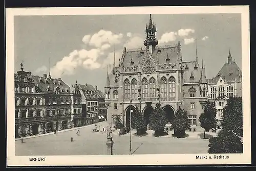 AK Erfurt, Markt und Rathaus