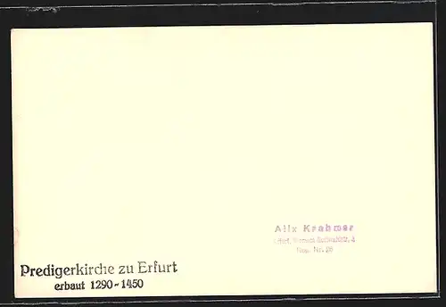 AK Erfurt, Predigerkirche