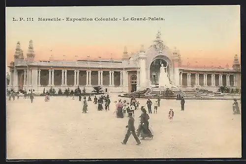 AK Marseille, Exposition coloniale 1906, Le Grand-Palais