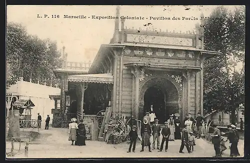 AK Marseille, Exposition coloniale 1906, Pavillon des Forêts d`Algérie