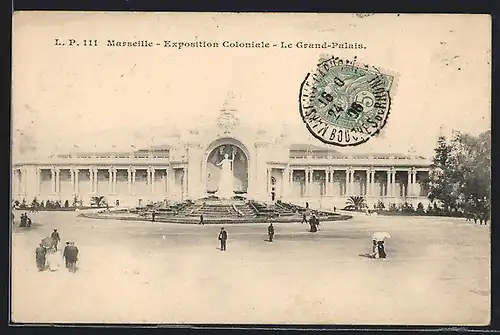 AK Marseille, Exposition coloniale 1906, Le Grand-Palais