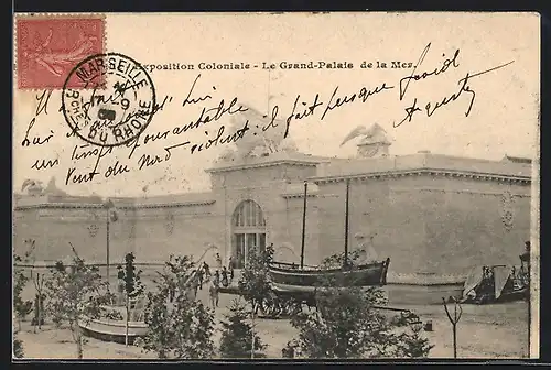 AK Marseille, Exposition coloniale 1906, Le Grand-Palais de la Mer