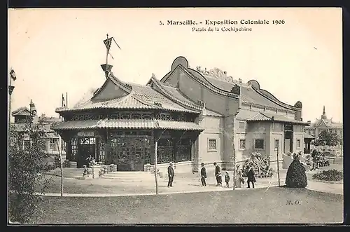 AK Marseille, Exposition coloniale 1906, Palais de la Cochinchine