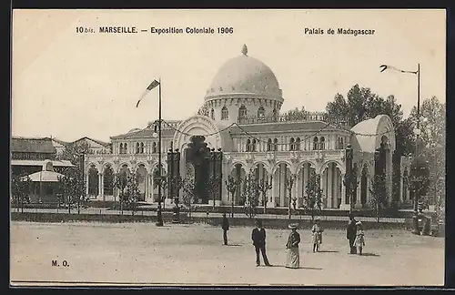 AK Marseille, Exposition coloniale 1906, Palais de Madagascar