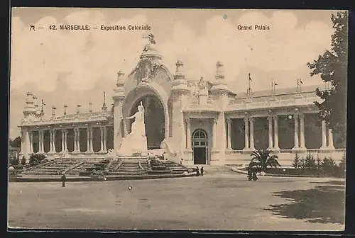 AK Marseille, Exposition coloniale 1906, Grand Palais