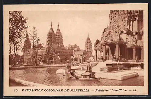 AK Marseille, Exposition coloniale 1906, Palais de l`Indo-Chine