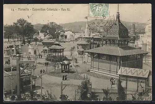 AK Marseille, Exposition Coloniale, Vue Générale, Ausstellung