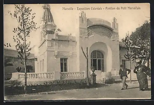 AK Marseille, Exposition coloniale 1906, Pavillon du Petit Marseillais