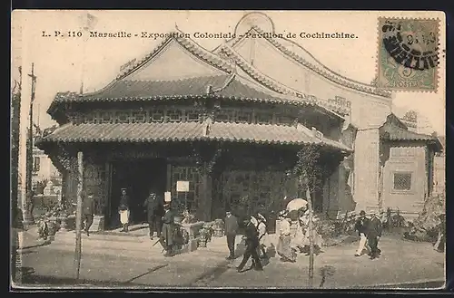 AK Marseille, Exposition coloniale 1906, Pavillon de Cochinchine