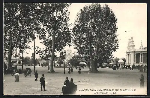 AK Marseille, Exposition coloniale 1906, L` Esplanada