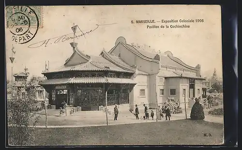 AK Marseille, Exposition coloniale 1906, Pavillon de la Cochinchine