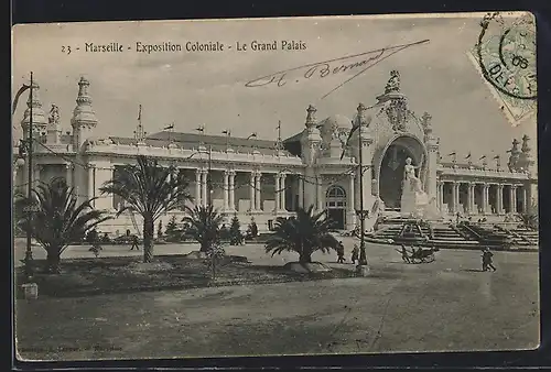 AK Marseille, Exposition coloniale 1906, Le Grand Palais