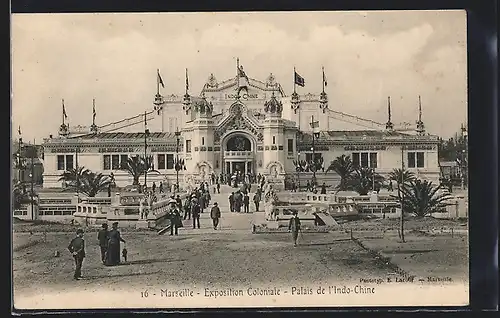 AK Marseille, Ausstellung Exposition Coloniale, Palais de l`Indo-Chine