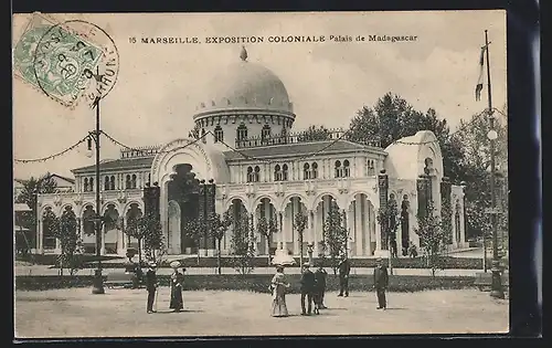 AK Marseille, Exposition coloniale 1906, Palais de Madagascar