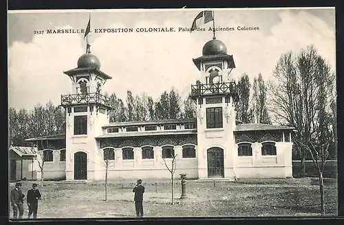 AK Marseille, Exposition Coloniale, Palais des Anciennes Colonies